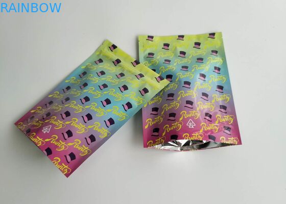 Zip Lock Design Custom Printed Stand Up Pouches Glossy Runtz Bag Smell Proof