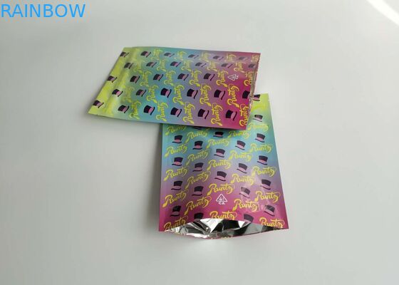 Custom Stand Up Plastic Pouches Packaging Cookies Weed Seed Bag Hologram k