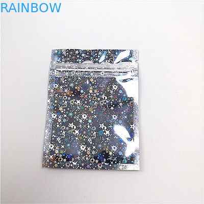 Cosmetics Grip Seal Bags Twinkling Stars Laser Film 30-150 Micron Thickness
