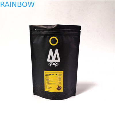 Stand Up Plastic Pouches Packaging Food Grade Aluminum Foil Coffee Bag Gravnre Printing