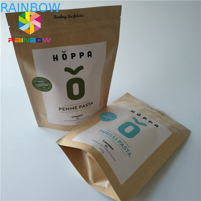 Eco Friendly Foil Pouch Packaging Food Grade k Logo Printed Kraft Craft Paper