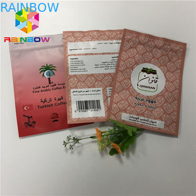 Reusable Stand Up Foil Pouch Packaging Colorful Aluminium Foil Coffee Bag With k