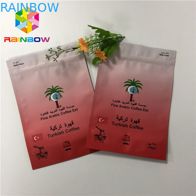 Reusable Stand Up Foil Pouch Packaging Colorful Aluminium Foil Coffee Bag With k