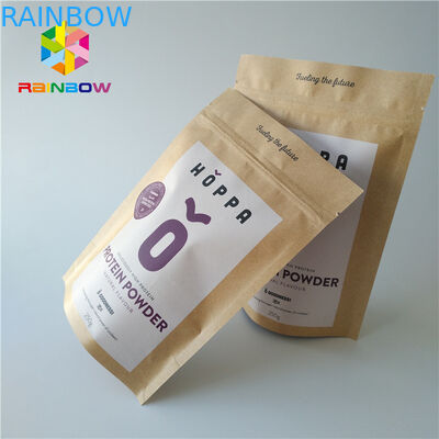 Custom Printed k Food Stand Up Pouch Packing Bag Kraft Paper Matte Surface