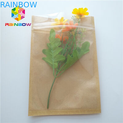 Resealable Custom Paper Bags Food Grade Three Side Seal Aluminum Foil Cookie Packaging
