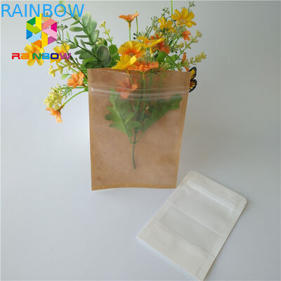 Resealable Custom Paper Bags Food Grade Three Side Seal Aluminum Foil Cookie Packaging