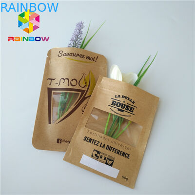 Resealable Custom Paper Bags Food Grade Three Side Seal Aluminum Foil Cookie Packaging