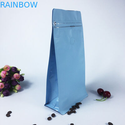 Customized Stand Up Zipper Pouch Bags Side Gusset Coffee Packaging CYMK Color