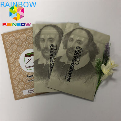 Doypack Resealable k Standing Up Pouches Coffee Packaging Bags 50-200 Microns