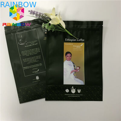 Doypack Resealable k Standing Up Pouches Coffee Packaging Bags 50-200 Microns