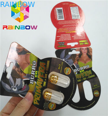 3d Lenticular Packaging Burro Brand Paper Card Box Single Double Hole Including Bottle