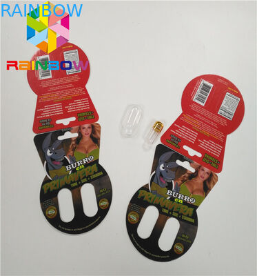 3d Lenticular Packaging Burro Brand Paper Card Box Single Double Hole Including Bottle