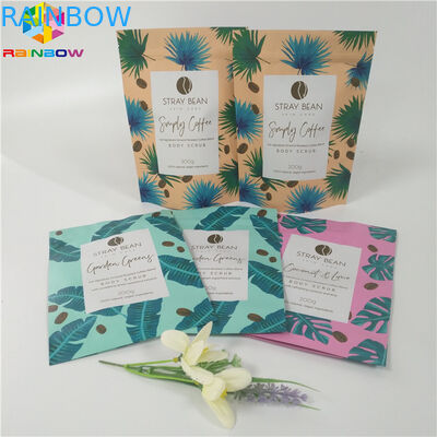 Reclosable Matt Finish Stand Up Pouch Bags , Zip Lock Packaging Bag For Body Scrub