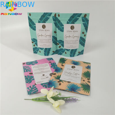 Reclosable Matt Finish Stand Up Pouch Bags , Zip Lock Packaging Bag For Body Scrub