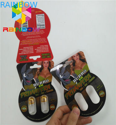 Normal Size Plastic Blister Packaging Burro 30000 Burro2 6000 Sex Male Enhancement Box