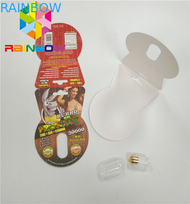 Normal Size Plastic Blister Packaging Burro 30000 Burro2 6000 Sex Male Enhancement Box