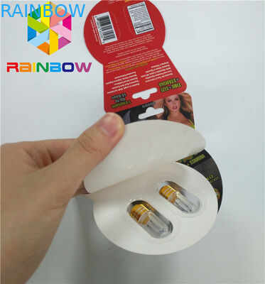 Glossy Blister Card Packaging Custom Sex Enhancement Pills Burro2 60000 Paper Card
