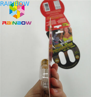 Glossy Blister Card Packaging Custom Sex Enhancement Pills Burro2 60000 Paper Card