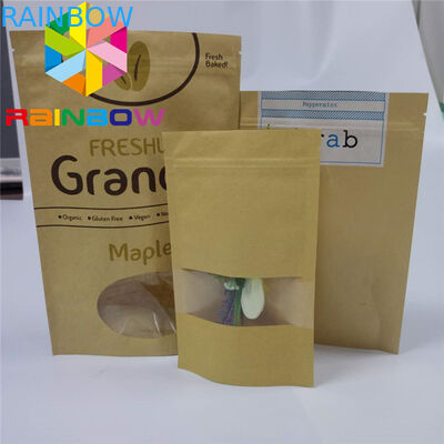 Moisture Proof Paper Box Packaging Heat Seal Kraft Paper Bag Eco - Friendly