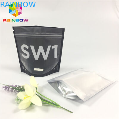 Foil Laminated Mylar Snack Bag Packaging Custom Printed Clear Front Doypack Pouch