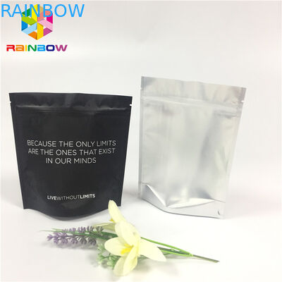 Foil Laminated Mylar Snack Bag Packaging Custom Printed Clear Front Doypack Pouch