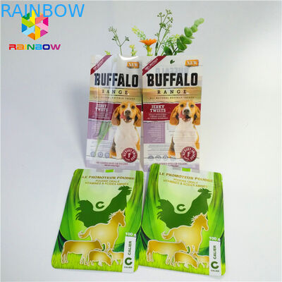 Glossy Finish Stand Up k Bags Three Sided Sealed Window Fleixble Packaging