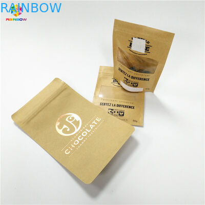 Kraft Paper Snack Bag Packaging Mylar k Moisture Proof For Packing Powder Dried Fruit