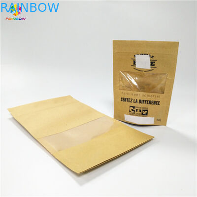 Kraft Paper Snack Bag Packaging Mylar k Moisture Proof For Packing Powder Dried Fruit