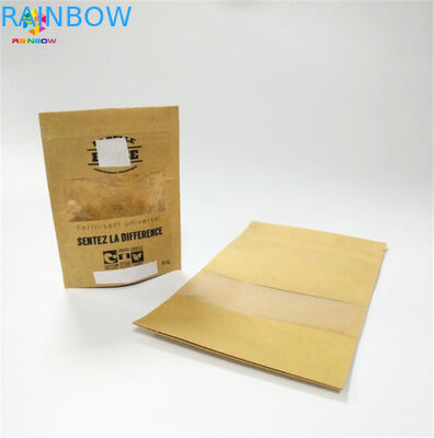 Kraft Paper Snack Bag Packaging Mylar k Moisture Proof For Packing Powder Dried Fruit