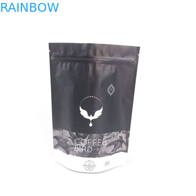 Food Grade Stand Up Plastic Pouches Zip Aluminum Foil Coffee Bag Gravure Printing