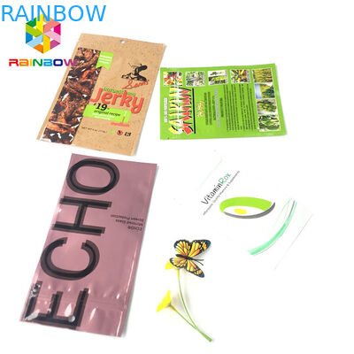 Resealable Foil Pouch Packaging Plastic Aluminum Foil Color Printing Three Side Seal