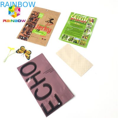 Resealable Foil Pouch Packaging Plastic Aluminum Foil Color Printing Three Side Seal