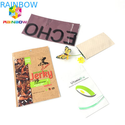 Resealable Foil Pouch Packaging Plastic Aluminum Foil Color Printing Three Side Seal