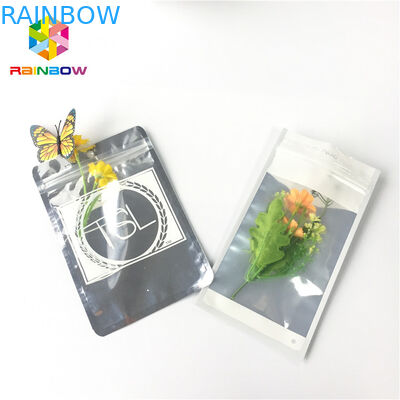 Mylar Smell Proof Stand Up Pouch Packaging Self Seal Plastic Bag With Resealable Zipper