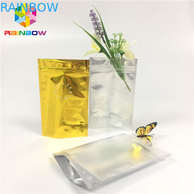 Clear Front Doypack Foil Pouch Packaging Mylar Zip Lock Bag Cosmetic Sample Sachet
