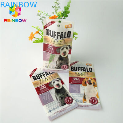 Smell Proof k Stand Up Pouches , Mylar k Bags For Pet Food Packaging