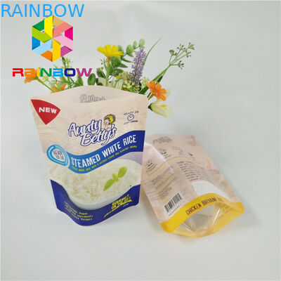 Zipper Plastic Pouches Packaging Printed Vacuum Food Sauce Retort Stand Up Bag