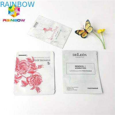 Cosmetic Facial Mask Foil Pouch Packaging Customized Color Printing Good Sealing