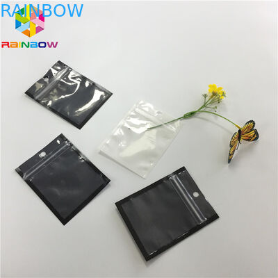 Transparent Clear Front Plastic Pouches Packaging Aluminum Foil Back Weed Mylar Bag