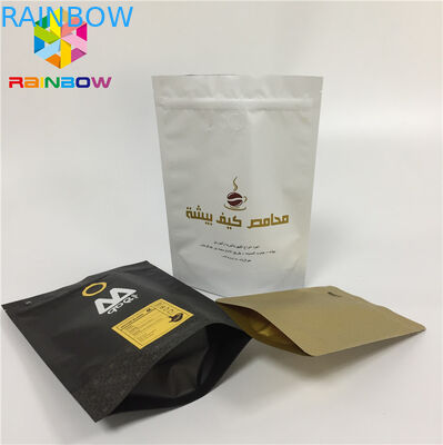 Gravure Printing Stand Up Zipper Pouch Bags Tear Notch Line Zip Lock Laminated Foil