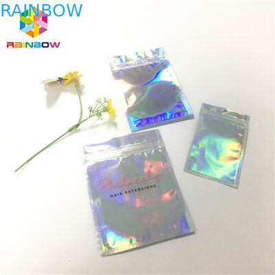 Waterproof Laminated Foil Pouch Packaging Zip Lock Hologram Laser Customized Printing