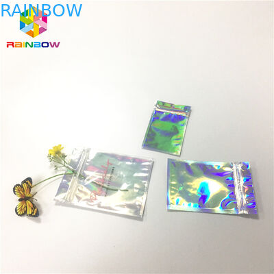 Waterproof Laminated Foil Pouch Packaging Zip Lock Hologram Laser Customized Printing