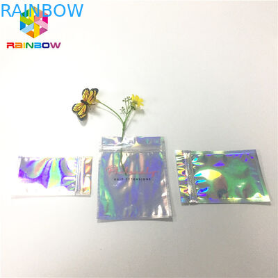 Waterproof Laminated Foil Pouch Packaging Zip Lock Hologram Laser Customized Printing