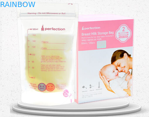 Reusable Plastic Pouches Packaging Custom Pre - Sterilised Baby Breast Milk Storage