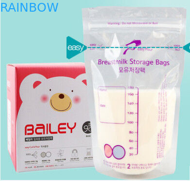 Reusable Plastic Pouches Packaging Custom Pre - Sterilised Baby Breast Milk Storage