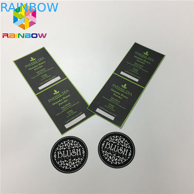 Water Proof Food Packaging Films Custom Security Clothing Label Vinyl Sticker