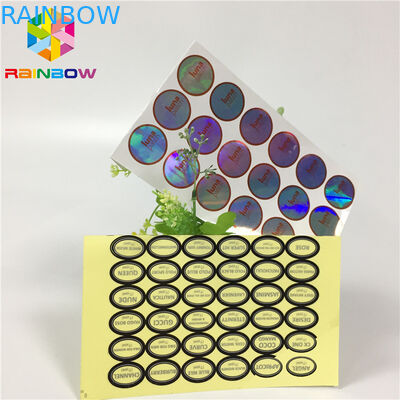 Water Proof Food Packaging Films Custom Security Clothing Label Vinyl Sticker