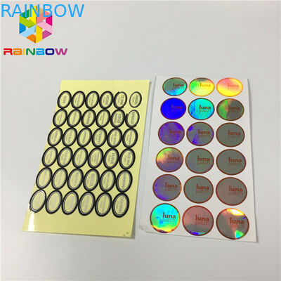 Water Proof Food Packaging Films Custom Security Clothing Label Vinyl Sticker