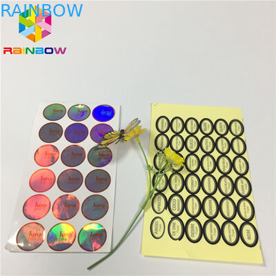 Water Proof Food Packaging Films Custom Security Clothing Label Vinyl Sticker