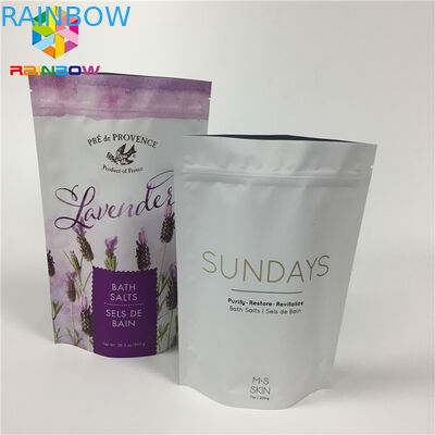 Matte Aluminum Foil Laminated Stand Up Zipper Pouch Bags For Dry Food Package